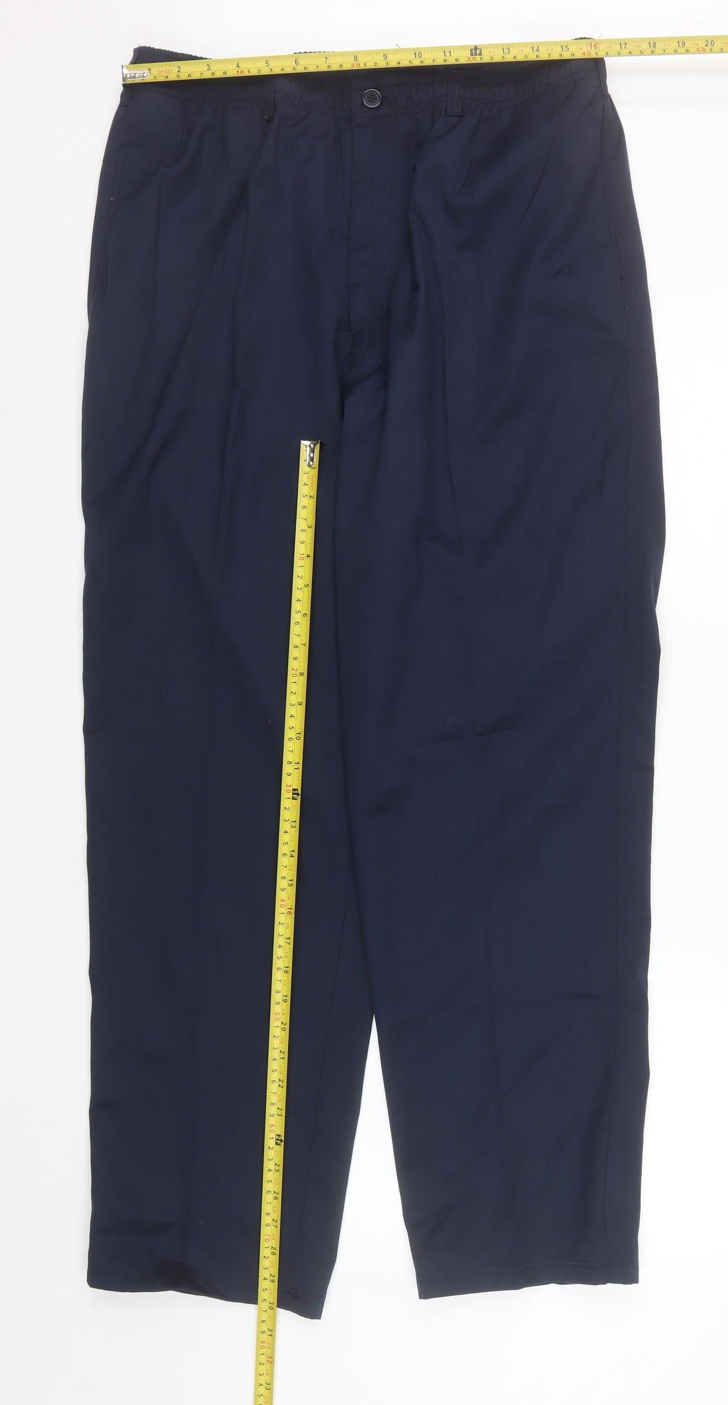 Mens UK Size 40R Champion Regular Fit CasualWorkwearBusiness Blue Trousers
