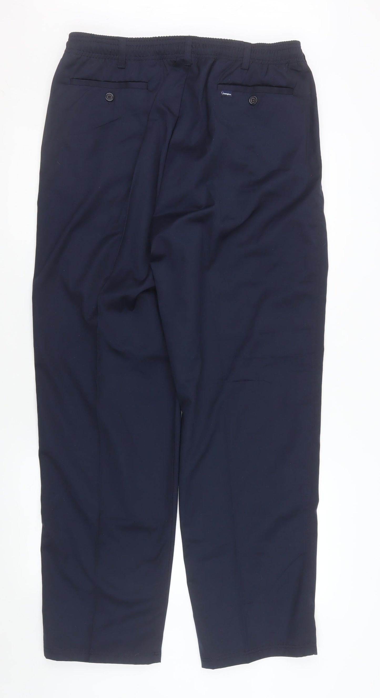 Mens UK Size 40R Champion Regular Fit CasualWorkwearBusiness Blue Trousers