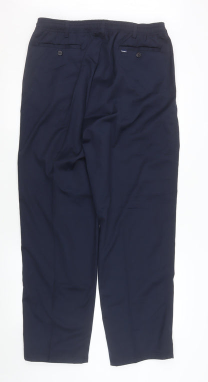 Mens UK Size 40R Champion Regular Fit CasualWorkwearBusiness Blue Trousers
