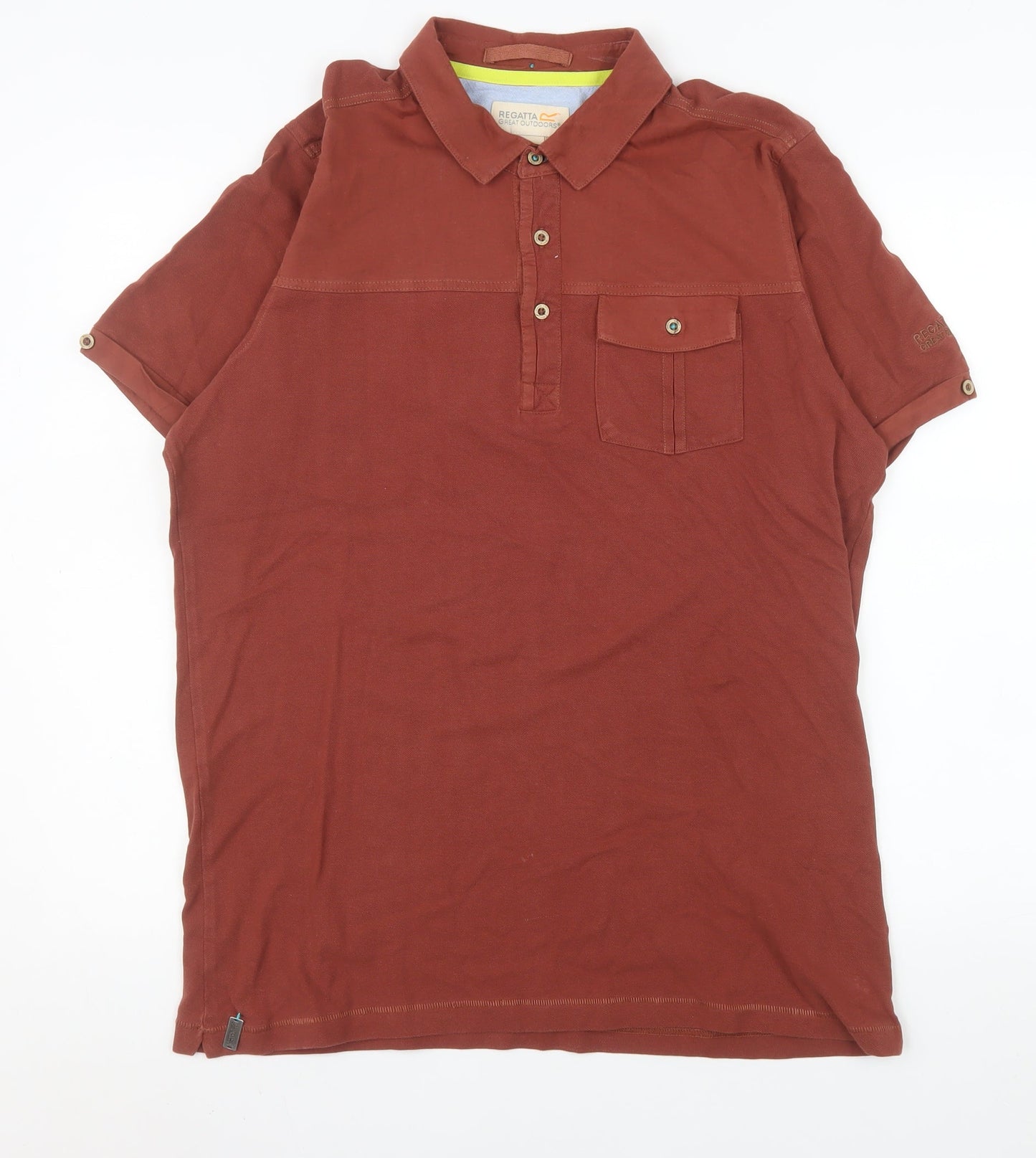 Mens UK Size L Regatta Great Outdoors 100% Cotton Polo Shirt