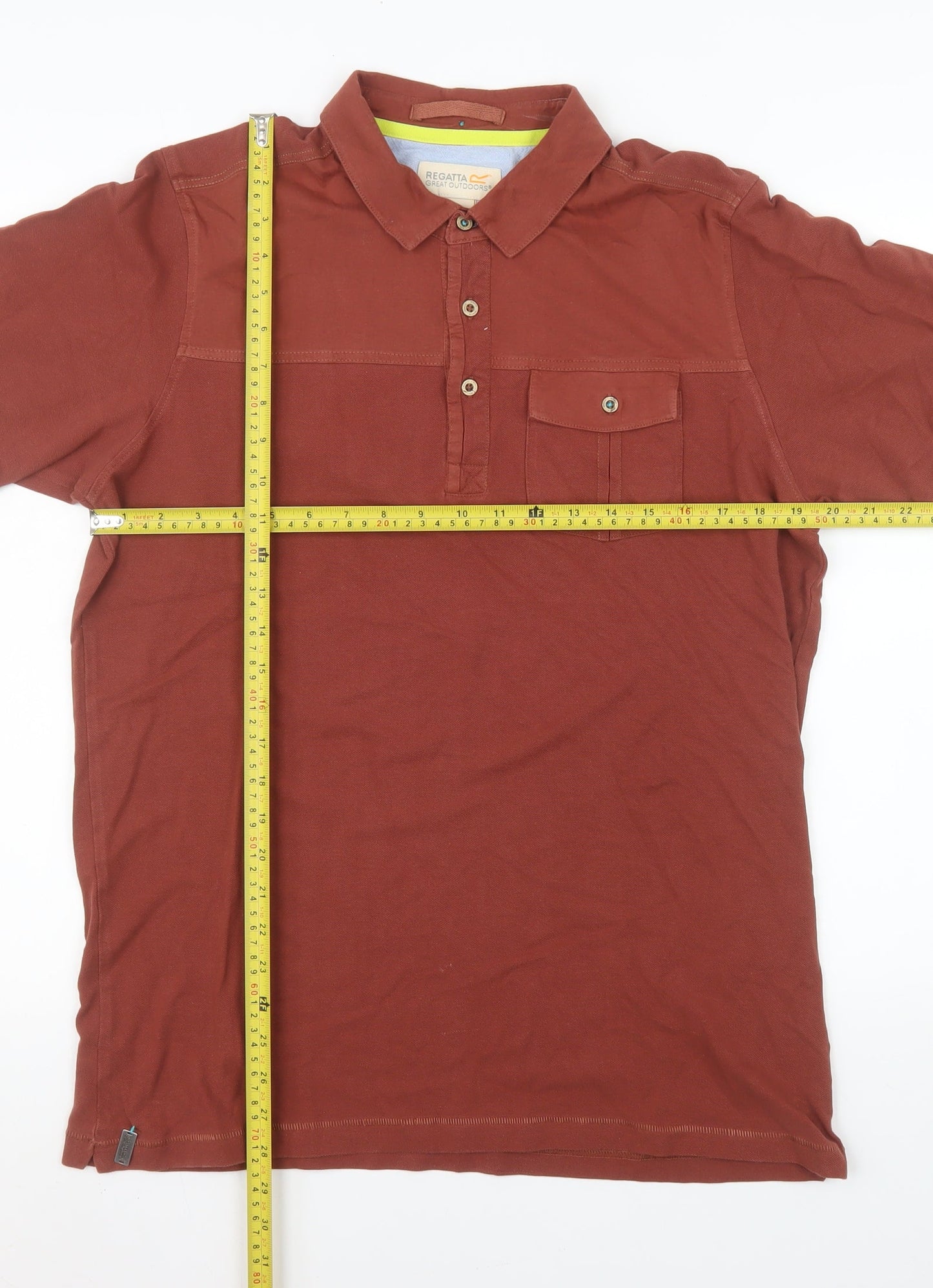 Mens UK Size L Regatta Great Outdoors 100% Cotton Polo Shirt