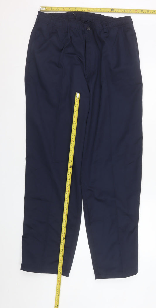 Mens UK Size 40R Champion Regular Fit Chino Blue Trousers