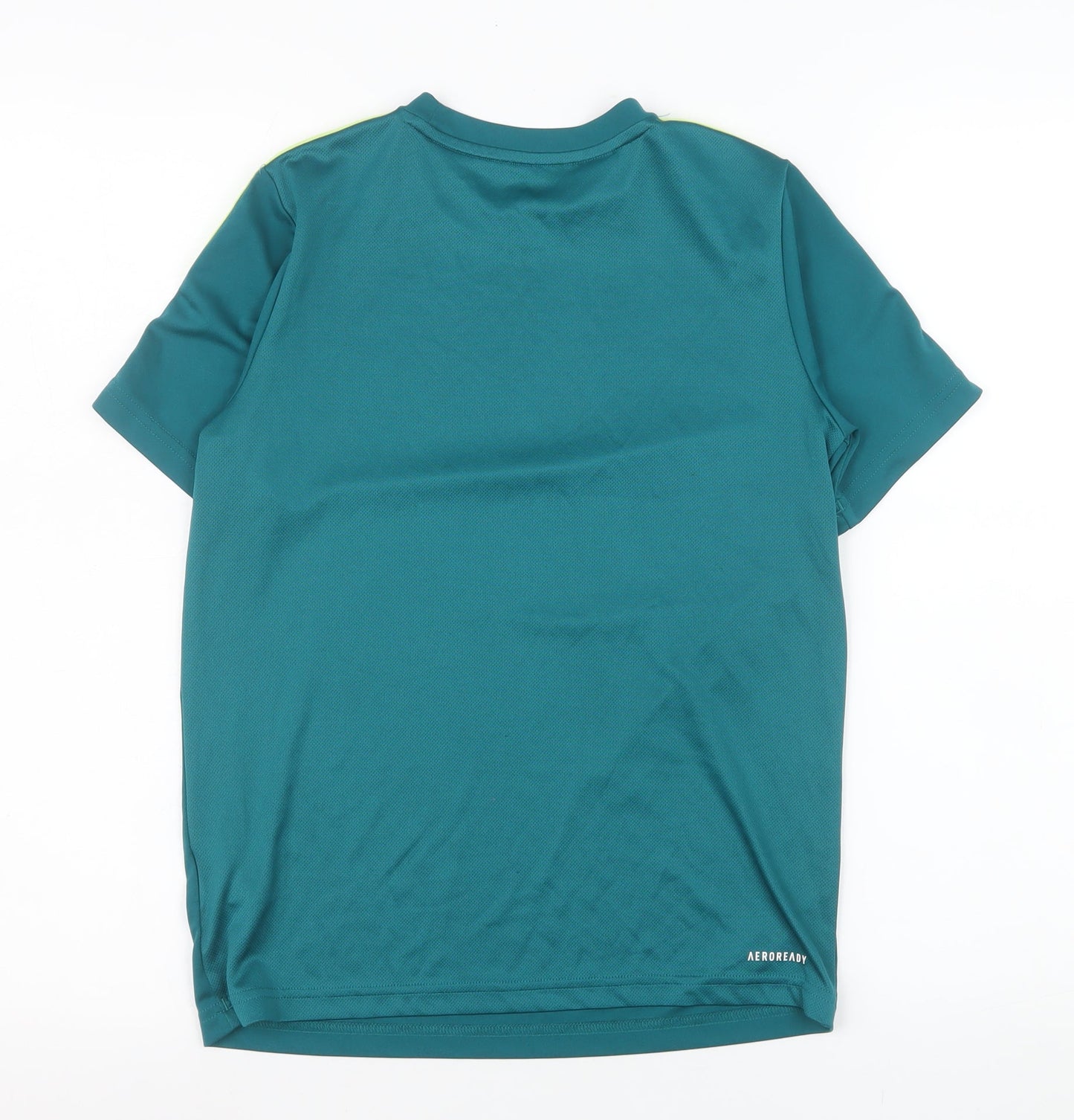 Adidas Boys Green Short Sleeve Sports T-Shirt 11-12 Years AEROREADY