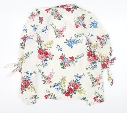 Womens UK Size 16 Primark Multicoloured Kimono Blouse