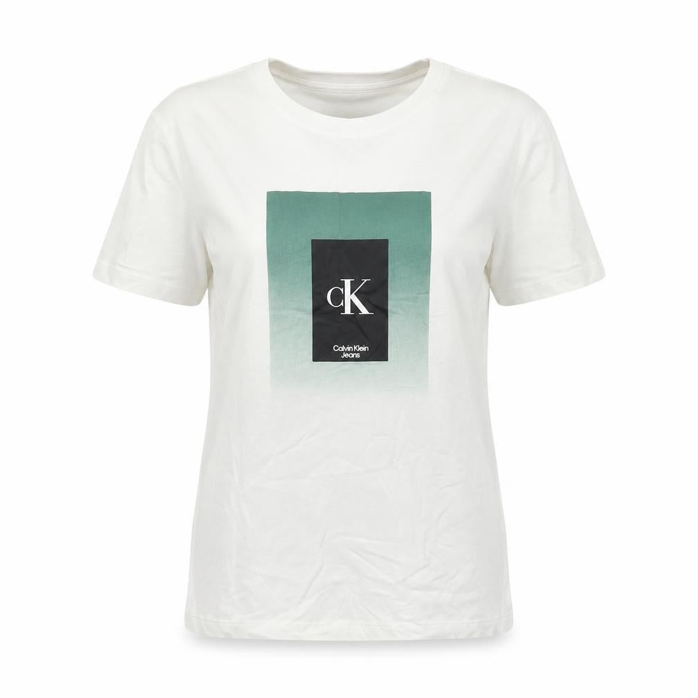 Womens UK Size 16 Calvin Klein Jeans White Basic T-Shirt