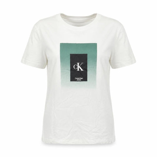 Womens UK Size 16 Calvin Klein Jeans White Basic T-Shirt