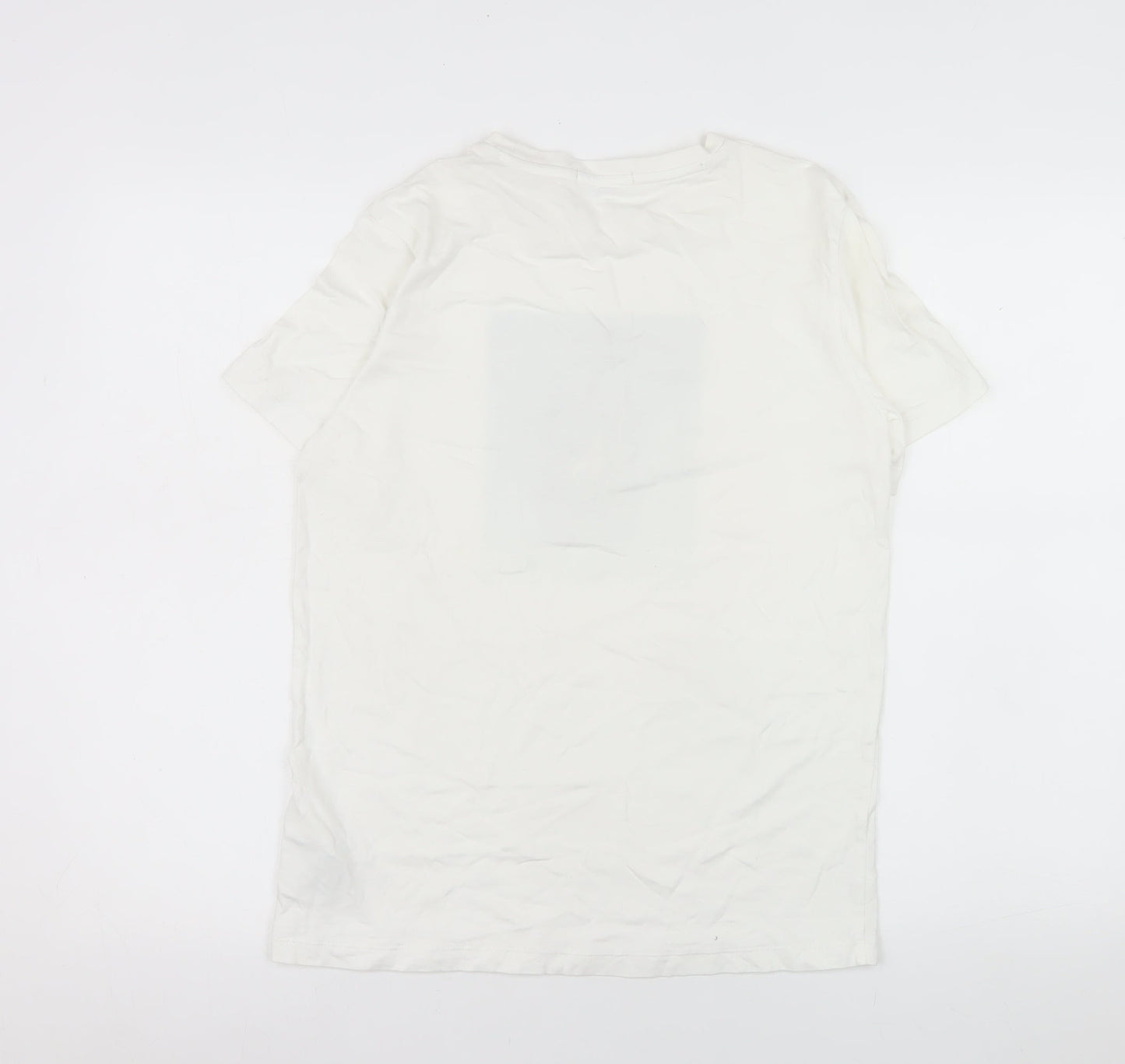 Womens UK Size 16 Calvin Klein Jeans White Basic T-Shirt