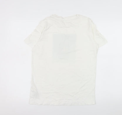 Womens UK Size 16 Calvin Klein Jeans White Basic T-Shirt