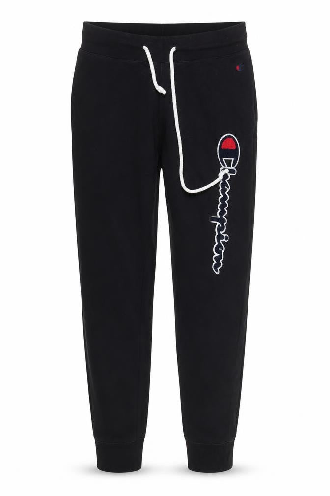 Mens UK Size S Champion Regular Fit Jogger Black Trousers