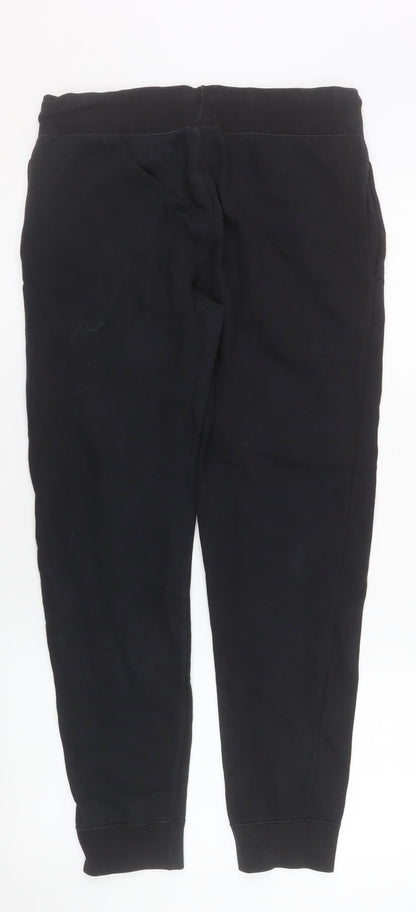 Mens UK Size S Champion Regular Fit Jogger Black Trousers