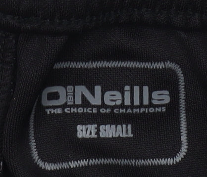 Mens UK Size S O'Neills Slim Fit Track Pants Black Trousers