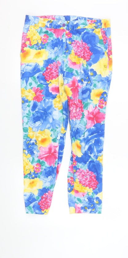 Womens UK Size 10 Gerard Regular Fit Ankle Multicoloured Trousers
