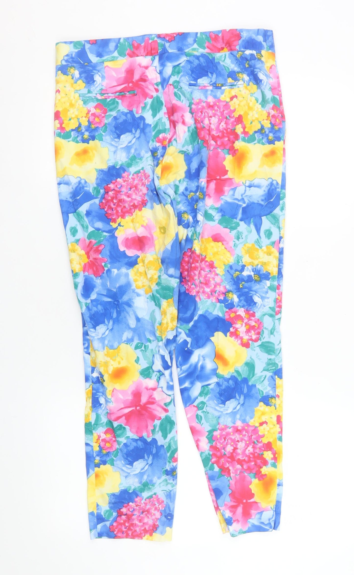 Womens UK Size 10 Gerard Regular Fit Ankle Multicoloured Trousers