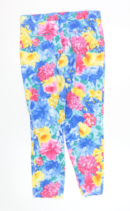 Womens UK Size 10 Gerard Regular Fit Ankle Multicoloured Trousers
