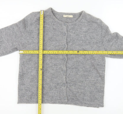 Womens UK Size XS Gina Tricot Grey Cardigan Jumper