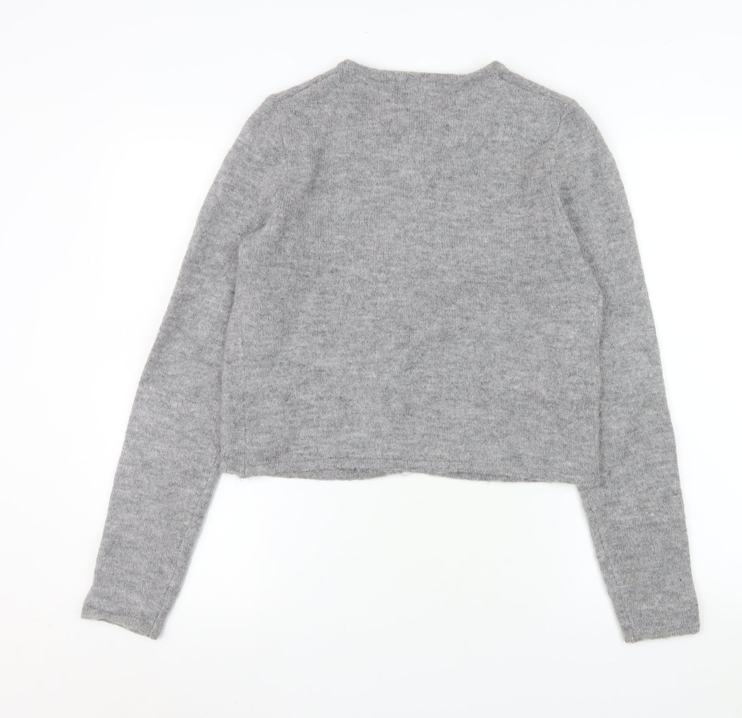 Womens UK Size XS Gina Tricot Grey Cardigan Jumper