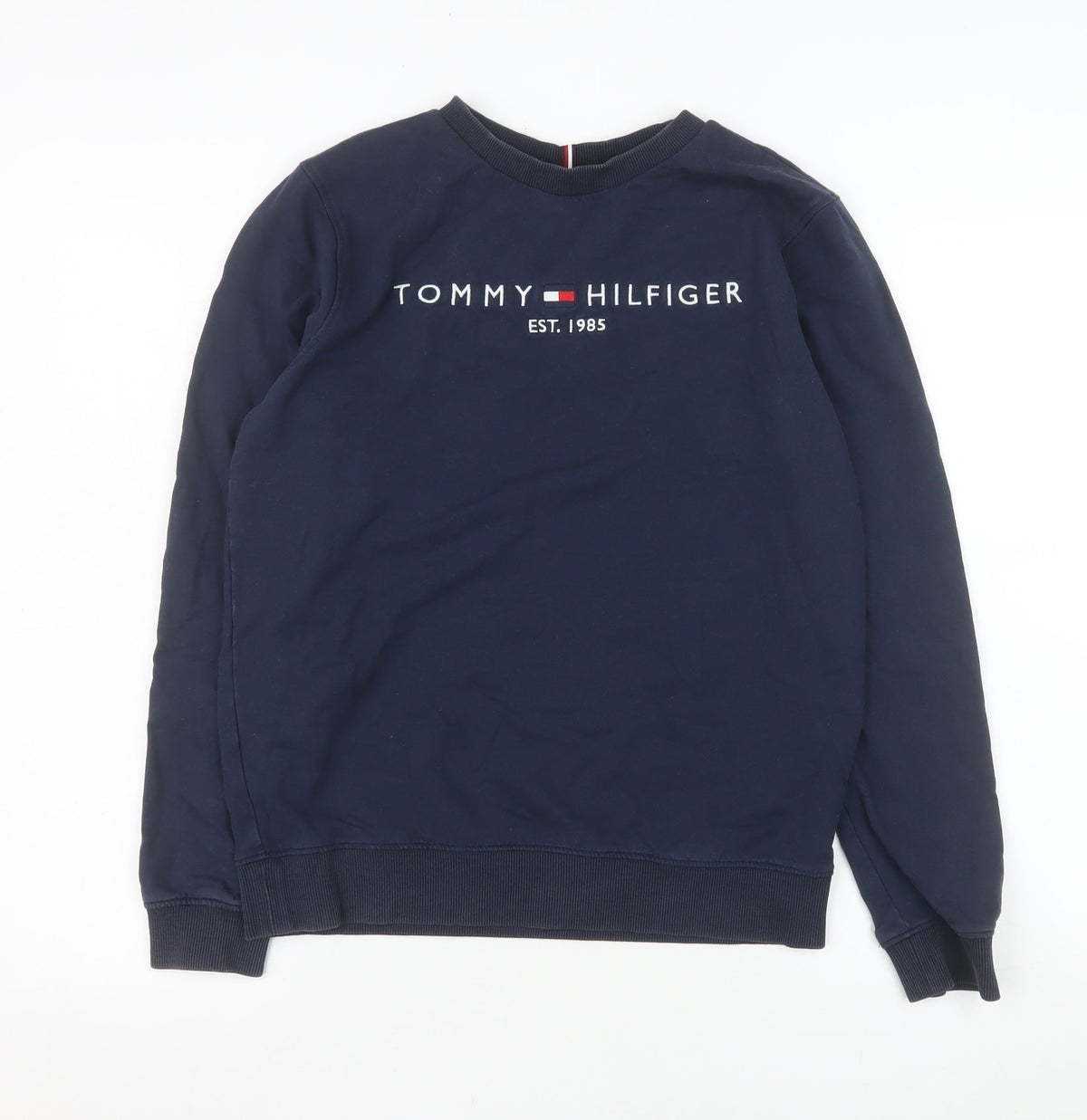 Teens UK Size 164 Tommy Hilfiger Blue Pullover Sweatshirt