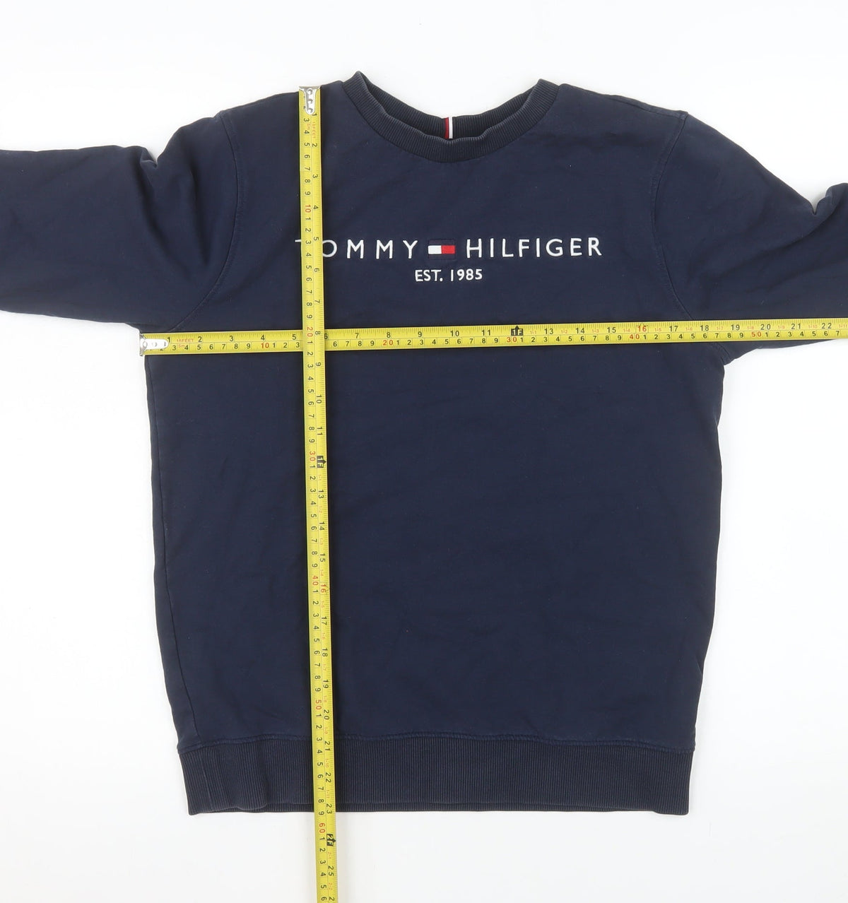 Teens UK Size 164 Tommy Hilfiger Blue Pullover Sweatshirt