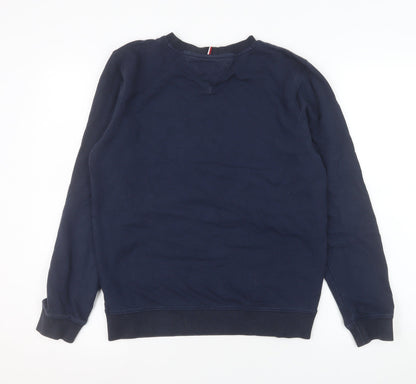 Teens UK Size 164 Tommy Hilfiger Blue Pullover Sweatshirt