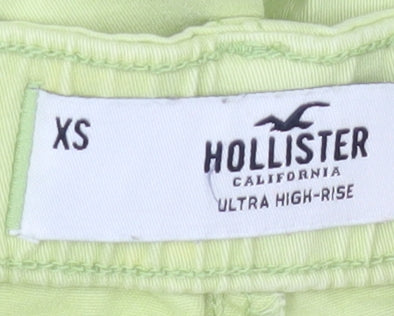 Womens UK Size XS Hollister Relaxed Fit Cargo Green Jeans