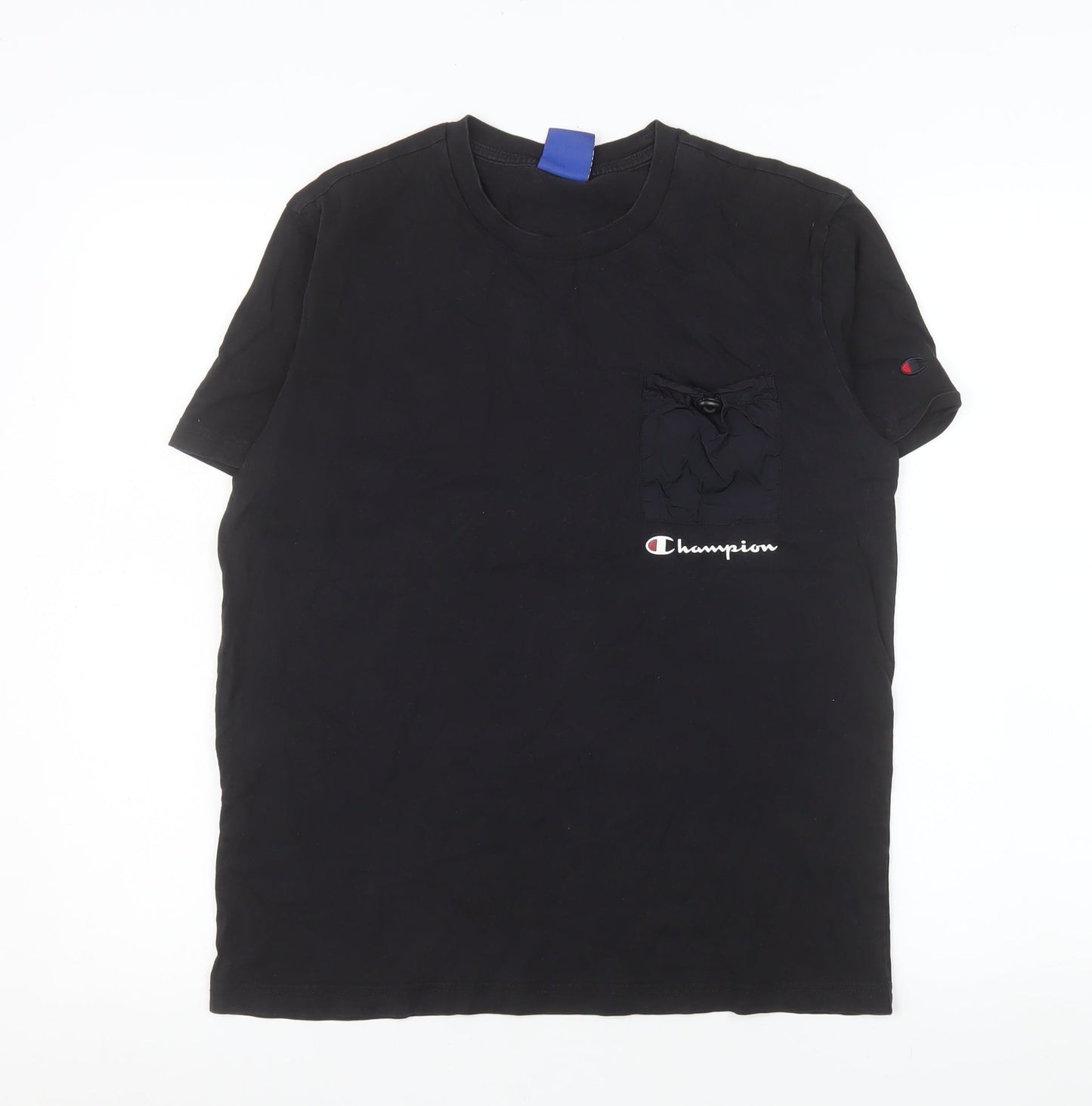 Mens UK Size S Champion Black  T-Shirt