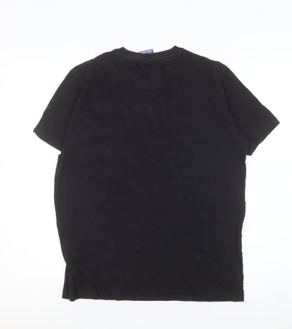 Mens UK Size S Champion Black  T-Shirt
