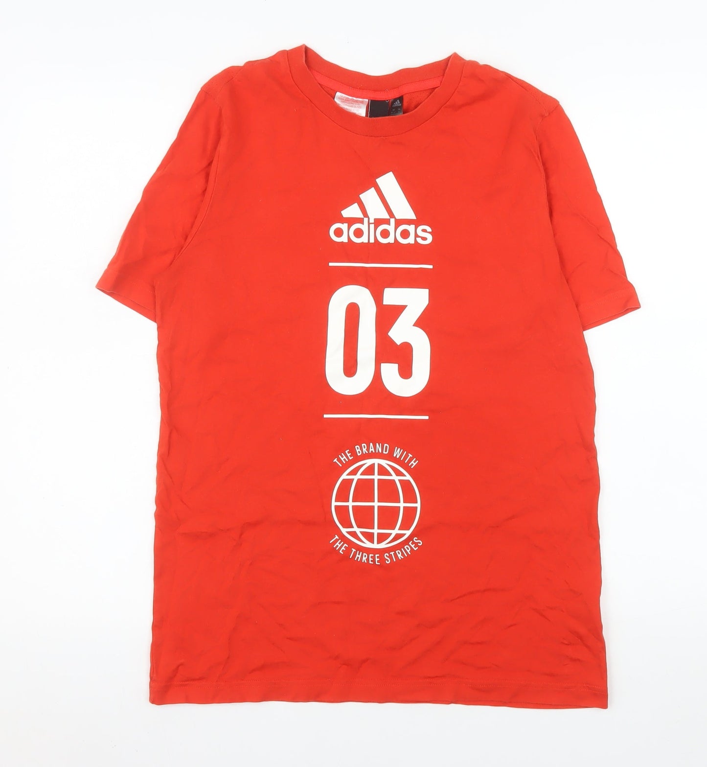 Mens UK Size XL adidas Red Gym & TrainingRunning & JoggingFootball T-Shirt
