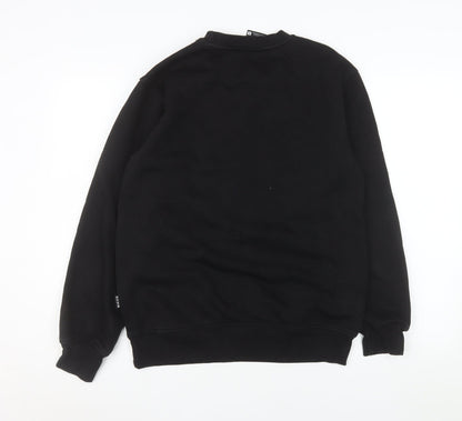 Mens UK Size S NICCE Black Pullover Sweatshirt