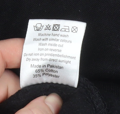 Mens UK Size S NICCE Black Pullover Sweatshirt