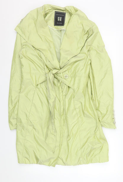 Womens UK Size 14 Damo Amsterdam Green Trench Coat