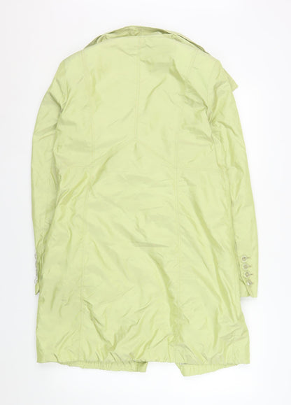 Womens UK Size 14 Damo Amsterdam Green Trench Coat