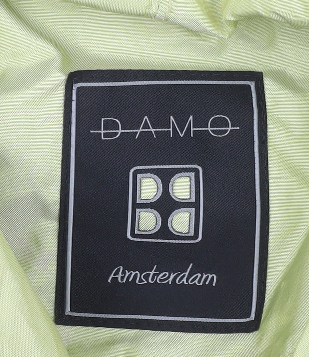 Womens UK Size 14 Damo Amsterdam Green Trench Coat