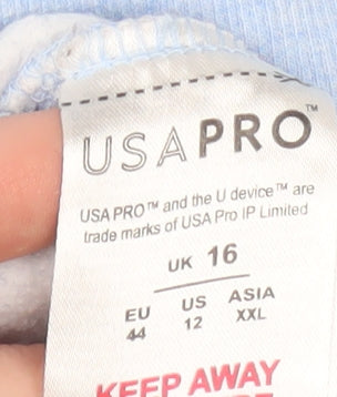 Womens UK Size 16 USA Pro Blue Pullover Sweatshirt