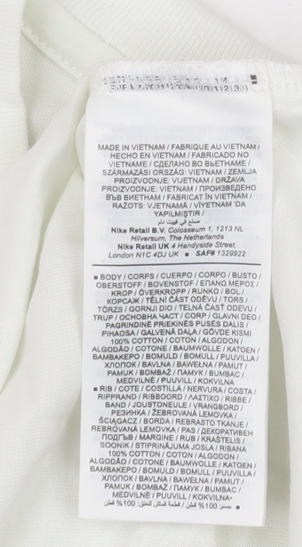 Mens UK Size XS Nike White  T-Shirt