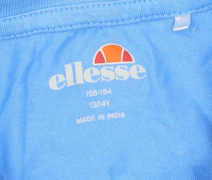 Girls UK Size 13-14 Years ellesse Blue Basic T-Shirt