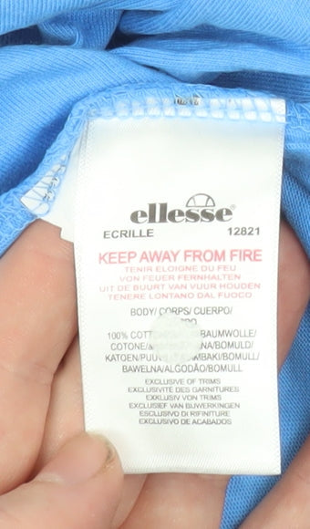 Girls UK Size 13-14 Years ellesse Blue Basic T-Shirt