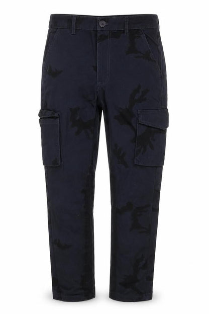 Mens UK Size 30 boohooMAN Regular Fit Cargo Blue Trousers