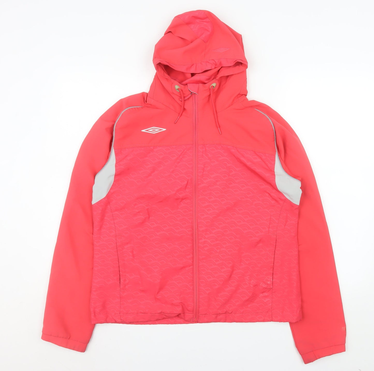 Womens UK Size 14 Umbro Pink Windbreaker Coat
