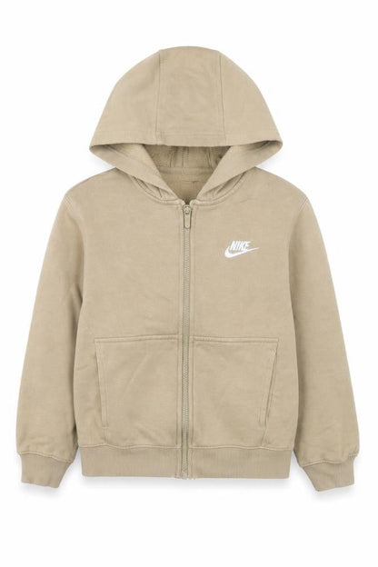 Girls UK Size 8-9 Years Nike Beige Basic Jacket