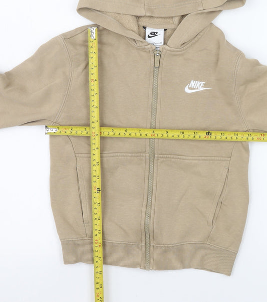 Girls UK Size 8-9 Years Nike Beige Basic Jacket