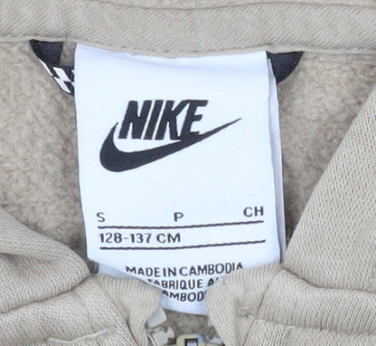 Girls UK Size 8-9 Years Nike Beige Basic Jacket
