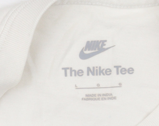 Mens UK Size L Nike White  T-Shirt
