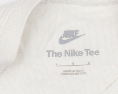 Mens UK Size L Nike White  T-Shirt