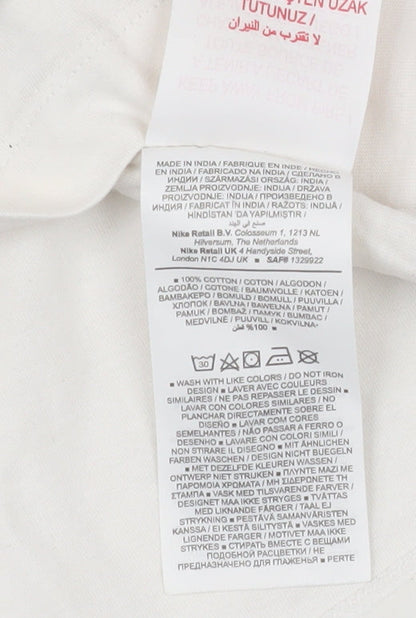 Mens UK Size L Nike White  T-Shirt
