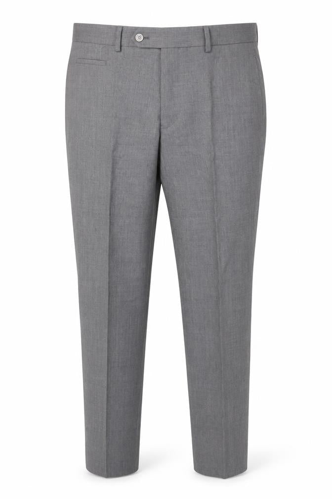 Mens UK Size 34S Remus Uomo Slim Fit Dress Pants Grey Trousers