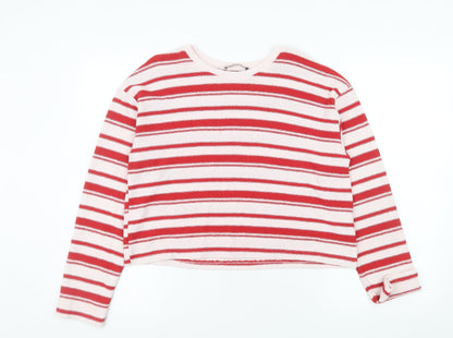 Womens UK Size M Zara Red Pullover Jumper