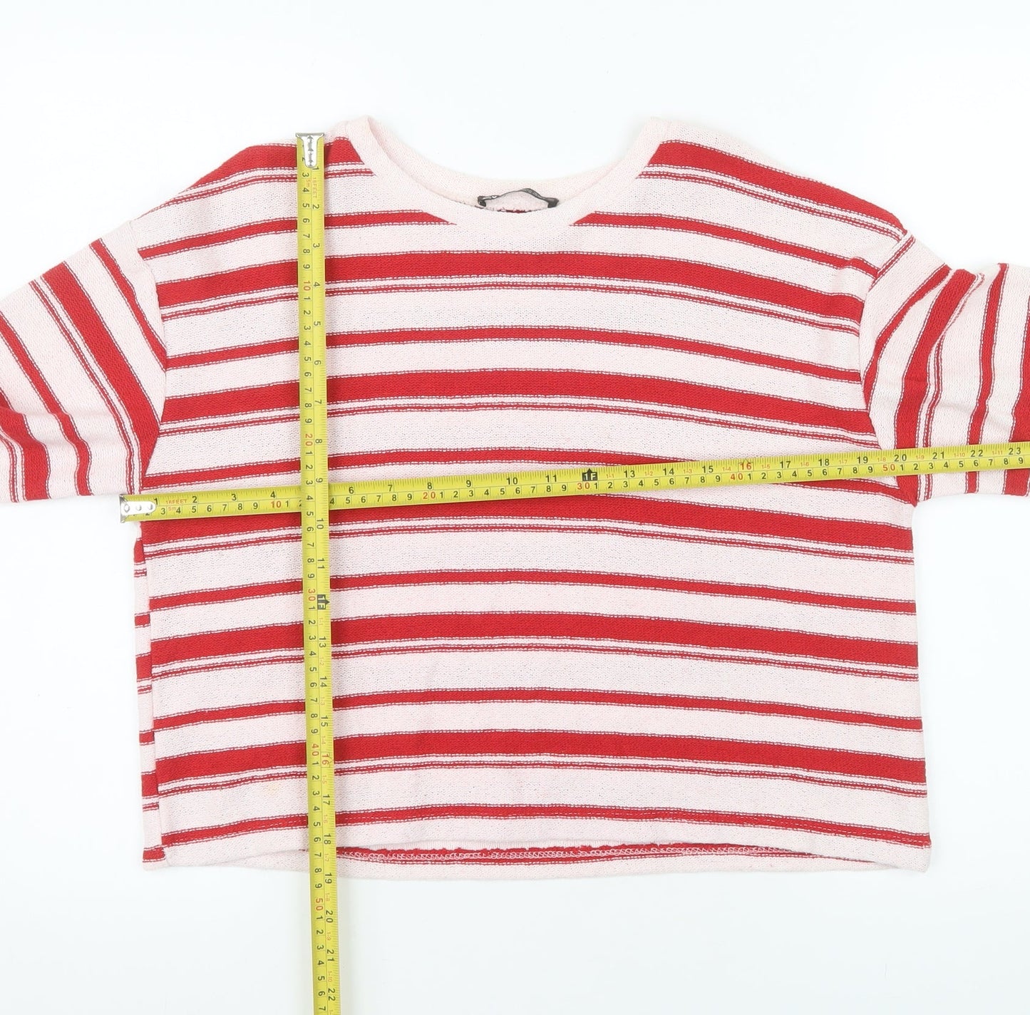Womens UK Size M Zara Red Pullover Jumper