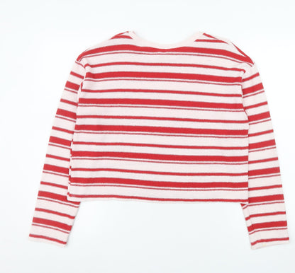 Womens UK Size M Zara Red Pullover Jumper