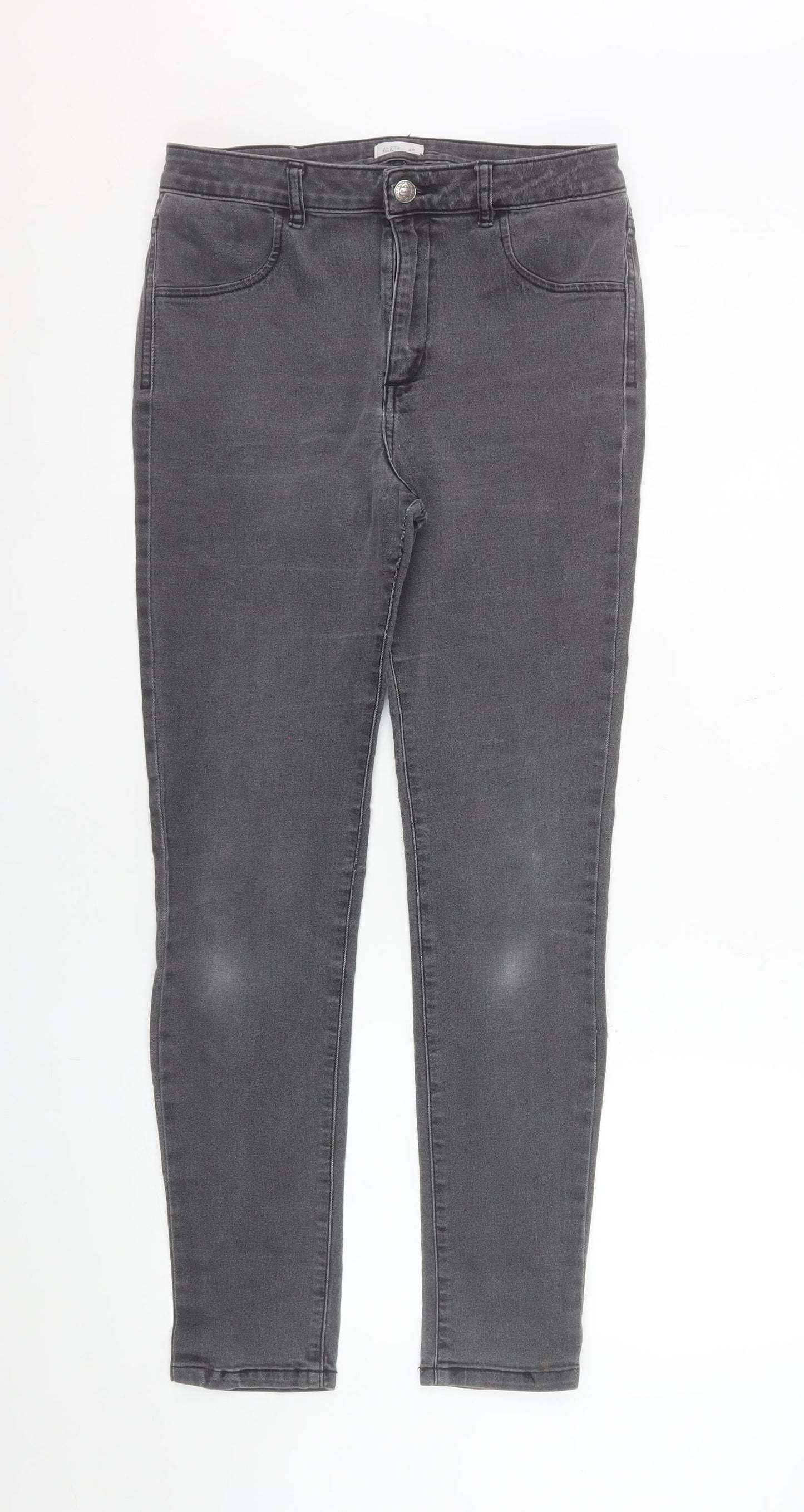 Womens UK Size 12 Shana Slim Fit Skinny Grey Jeans