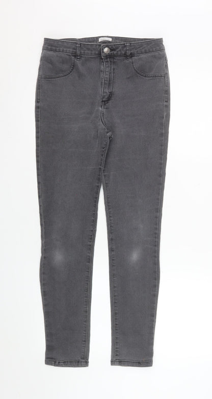 Womens UK Size 12 Shana Slim Fit Skinny Grey Jeans